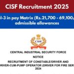 CISF Recruitment 2025