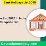 Bank Holidays List 2025 in India