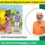 Swachh Bharat Mission Gramin Toilet List
