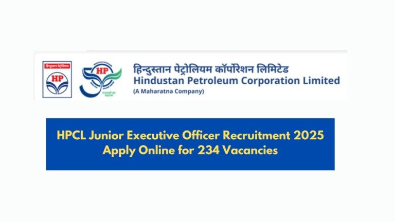 HPCL Junior Executive Apply Online