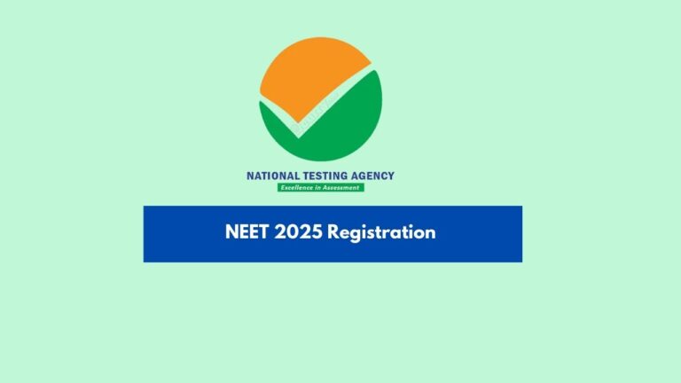 NTA NEET Registration 2025