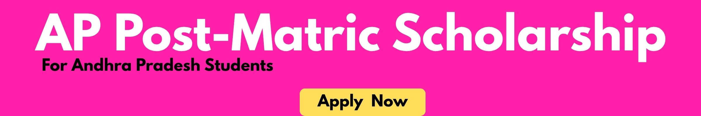 AP Post Matric Scholarship Banner AP Post Matric Scholarship