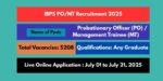 IBPS PO 2025 Recruitment