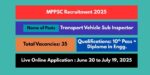 MPPSC Transport Sub Inspector Recruitment 2025