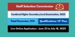 SSC CHSL 2025 Notification