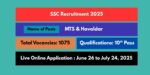 SSC MTS & Havaldar Recruitment 2025